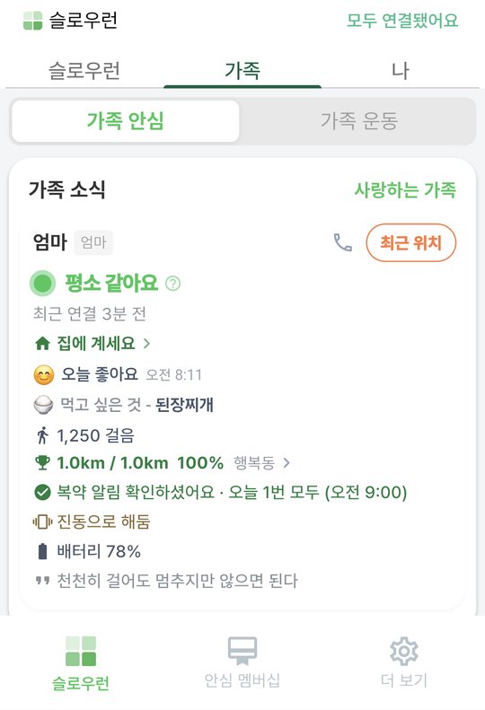 혼자 계신 부모님, 매일 전화 말고 안부 확인하는 법